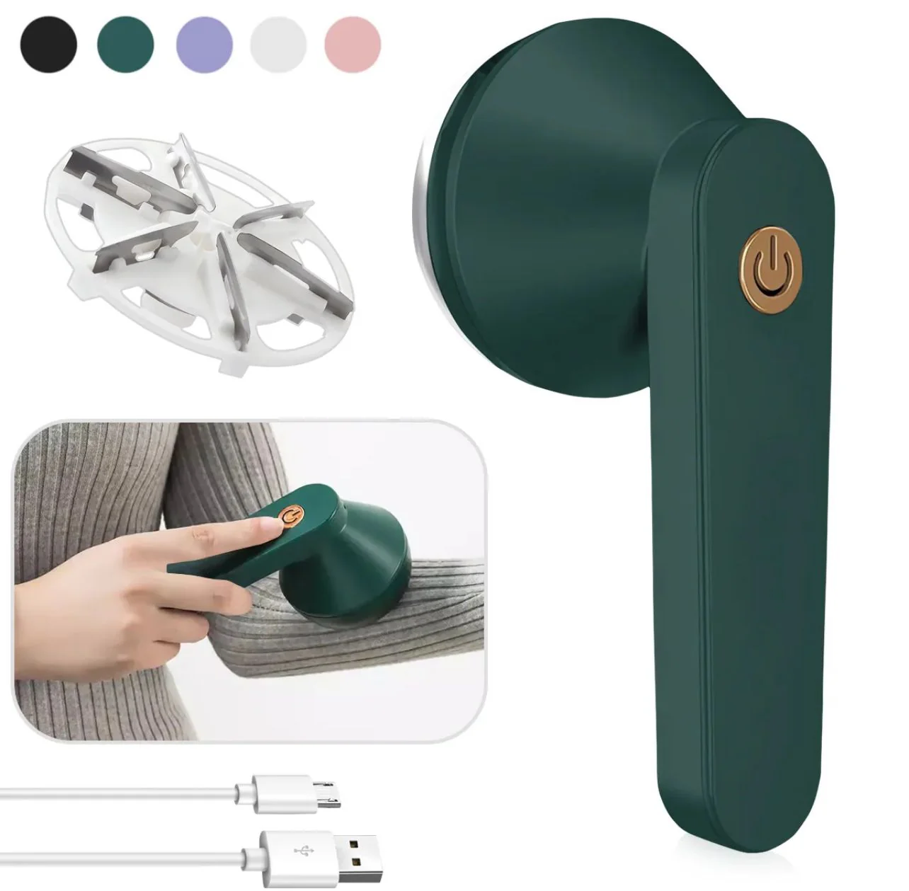 RechargeablePortableLintRemover1 Portable USB Rechargeable Lint Remover - Image 1
